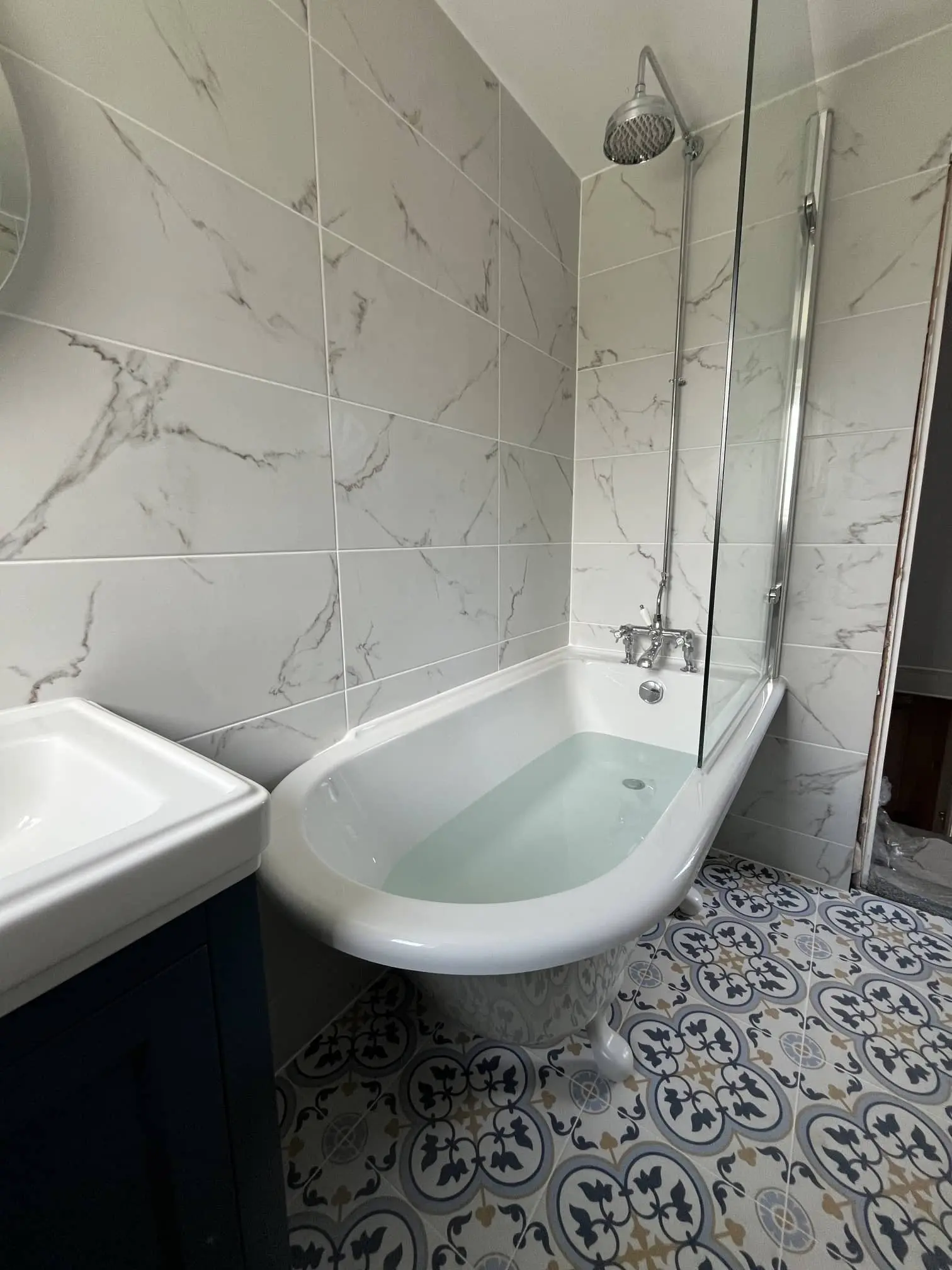 Bathroom installation in a Bolton home